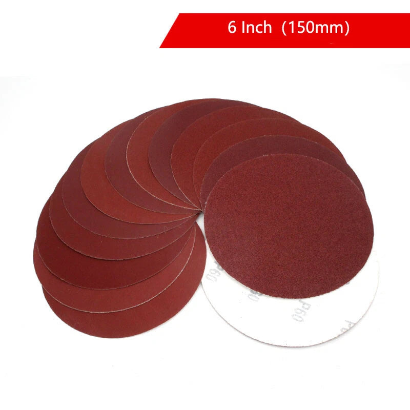 6 inch Sanding Discs 40- 2000 Grit Orbital Round Sand Paper Pads 150mm Hook Loop