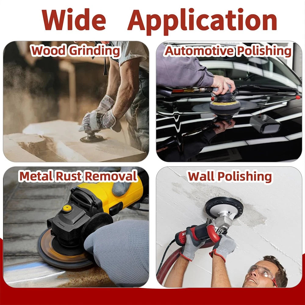 1" to 7" Inch Dry Sanding Discs Pads Hook & Loop Sandpaper Pads 40-2000 Grit