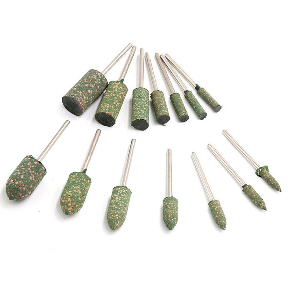 Rubber Grinding Head 2.35/3mm Shank Bullet/cylindrical/T Type Grinding Buffing Wheel Polishing Burr Metal Wood Jade Stone - HomeDIYer