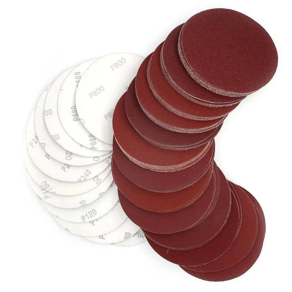1" to 7" Inch Dry Sanding Discs Pads Hook & Loop Sandpaper Pads 40-2000 Grit