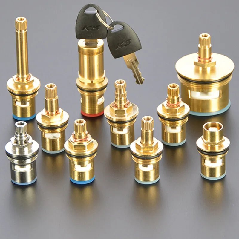 Universal Replacement Tap Valves Brass Ceramic Disc Cartridge Inner Faucet Valve - HomeDIYer