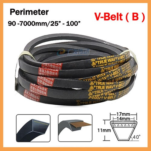 B Section V-Belt 17mm x 11mm – Metric & Imperial Sizes | Transmission Drive Belt Replacement
