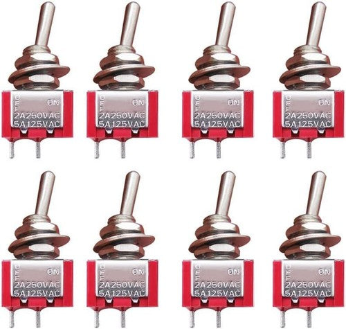 6mm Mini Toggle Switch DPDT 2/3 Position 3/6 Pin — AC 125V 250V for Boat Car DIY