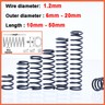 Compression Spring 6mm -20mm Diameter & 305mm Length Pressure Small Various Size
