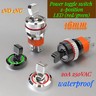 16mm LED Toggle Switch ON/OFF 2/3 Position Chrome Brass Black Oxide 20A 250VAC Waterproof