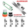 Aluminium U Pulley Single-Slot OD 30mm~100mm for Motor Machine 8MM PU Round Belt