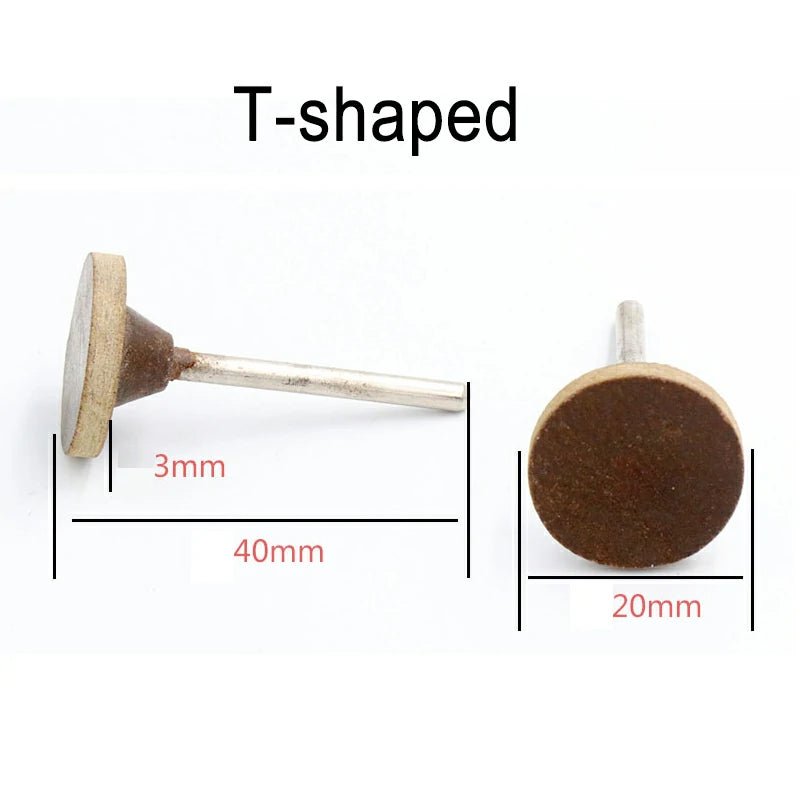 Leather Grinding Head Polishing Buffing Brush Wheel for Rotary Tools Dremel Accessories 2.35mm/3mm Shank - HomeDIYer