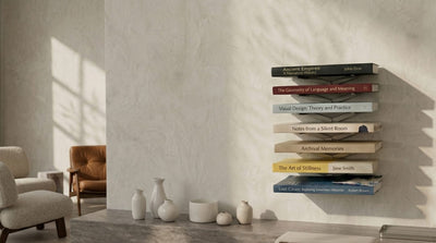 How to Turn a Pot Lid Organizer into a Modern Floating Bookshelf - HomeDIYer