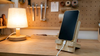 DIY Wooden Phone Stand with Charging Slot - HomeDIYer