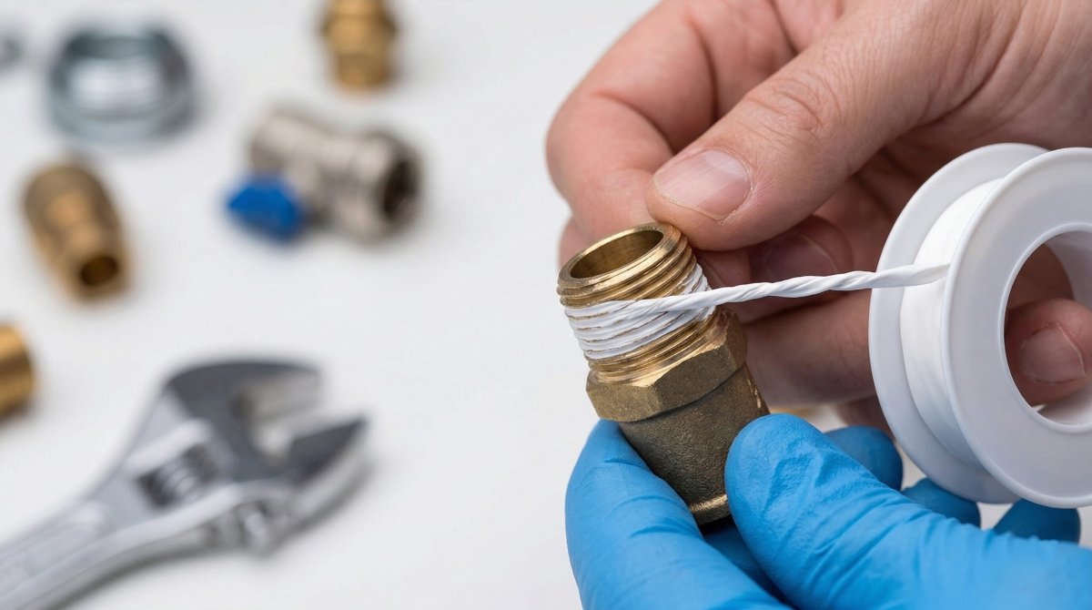 How to Fix Pipe Leaks with PTFE Tape - HomeDIYer