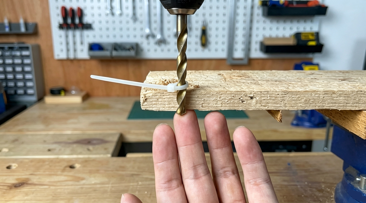 How to Control Drill Depth Precisely with a Single Cable Tie?
