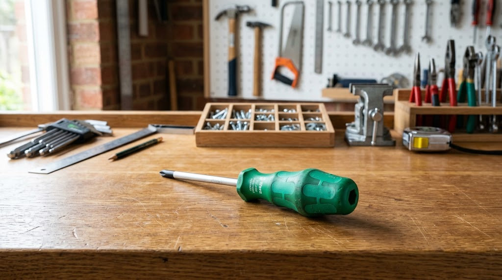 How to use screwdriver hole hack for extra torque in DIY home repairs