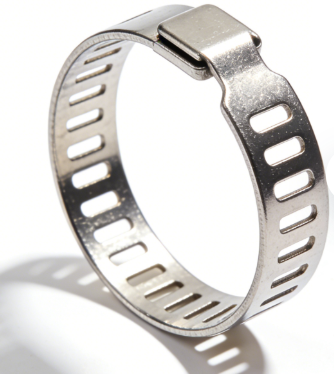 Stainless steel C Clip retaining ring on white background | HomeDIYer