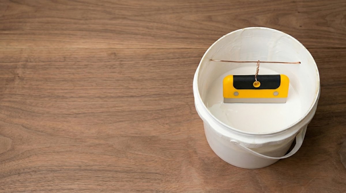 Keep Your Putty Knife Handy – A Copper Wire Hook for the Bucket - HomeDIYer