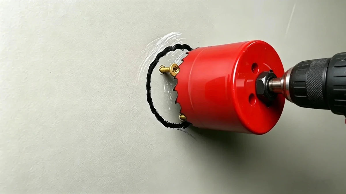 How to Stabilize a Hole Saw Without a Pilot Bit - HomeDIYer