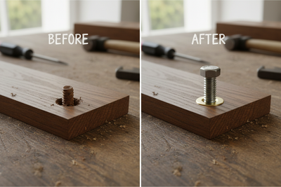 How to Repair Stripped Screw Holes in Wood Furniture Permanently