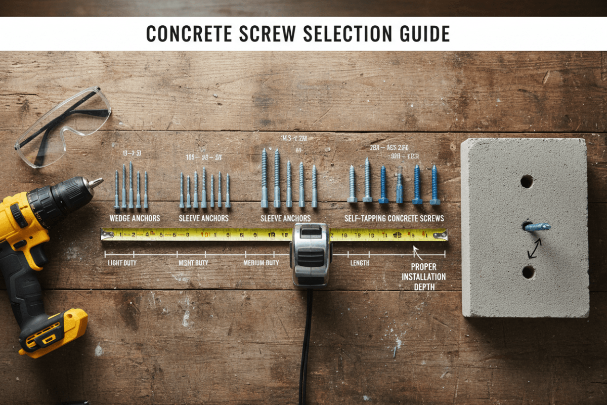 Choosing the Right Concrete Screws for Projects - HomeDIYer