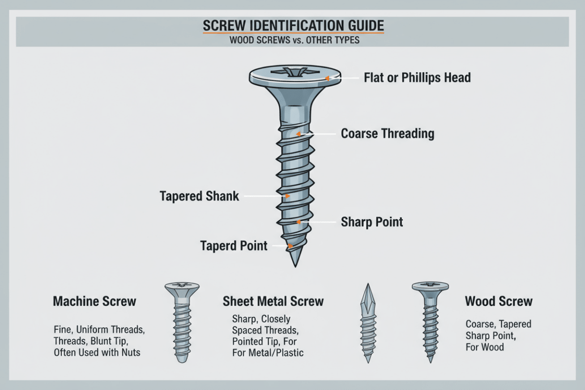 How Do You Tell If a Screw Is a Wood Screw? - HomeDIYer