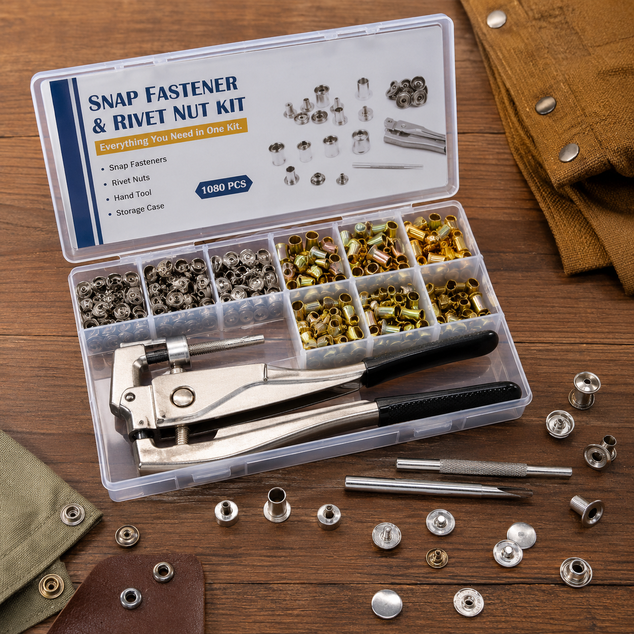 Snap Fasteners & Rivets Kit