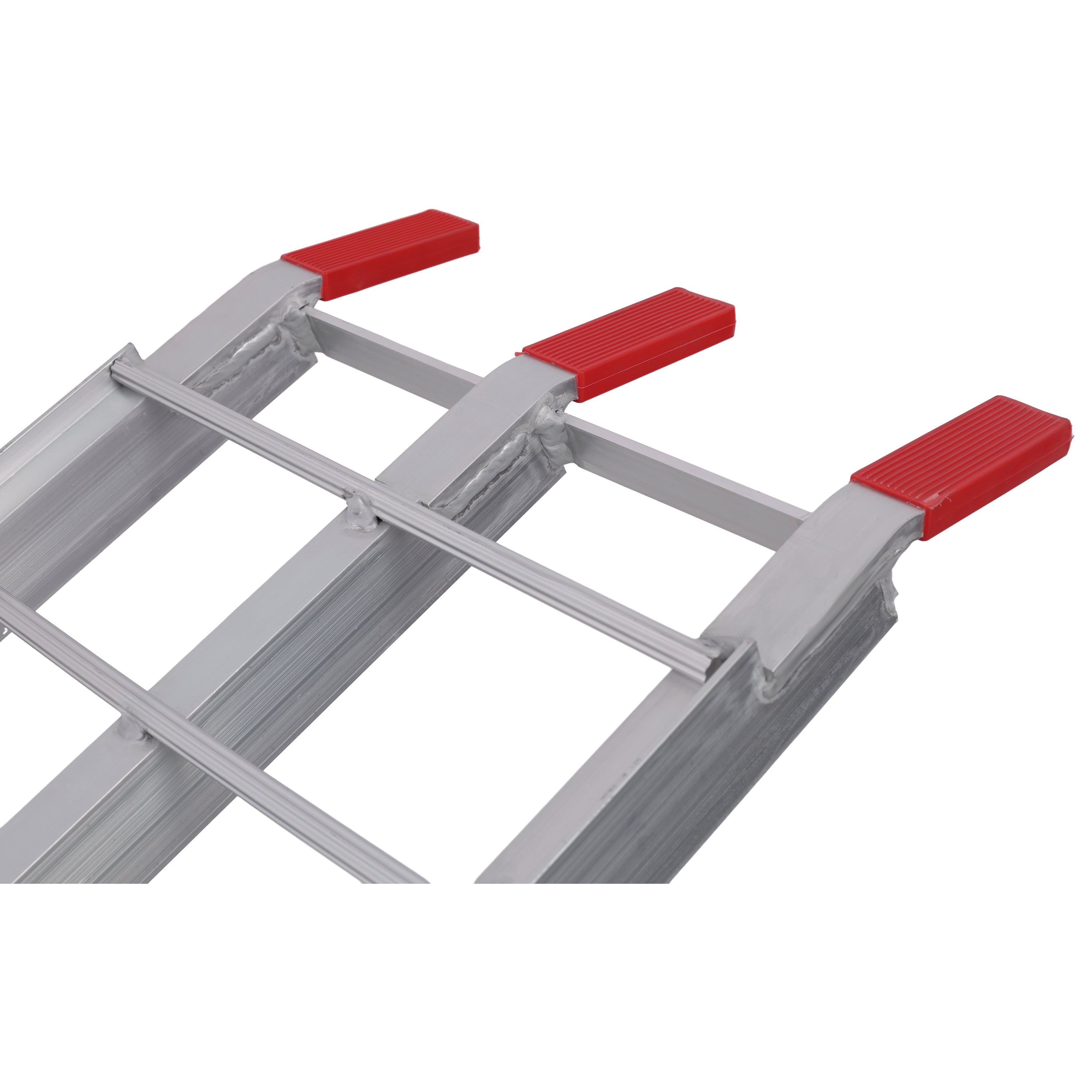 7.5FT Aluminum Loading Ramps, 1500 Lbs Capacity per pair, With safety straps, Motorcycle Ramp, ATV Truck Ramps, Tailgate Ramps, Four Wheeler Ramps for Trucks, Lawn Mower, UTV, 1 PAIR, SILVER Color