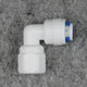 Water Purifier Fittings Female Quick Coupling Female Quick Elbow Fitting,PP