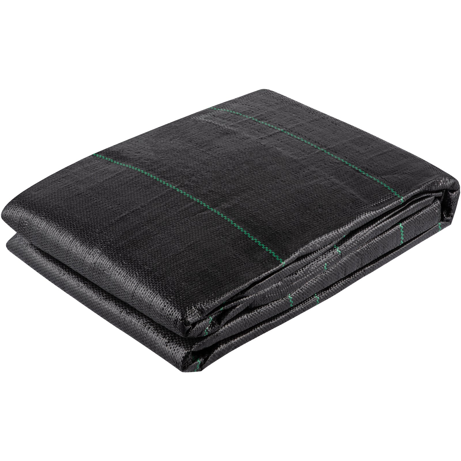 12.5ft x 30ft 3.5oz Woven Geotextile Driveway Fabric — 600lb Tensile Strength Underlayment & Weed Barrier Black