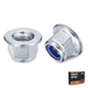 Zinc Plated Flanged Nyloc Nuts – Flange Nylon Insert Locking Nuts M5 to M12 | DIN6926