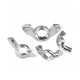 10Pcs Carbon Steel white zinc Wing Nut M4 M5 M6 M8 M10 M12