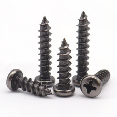 M1-M3 Black Phillips Pan Head Self tapping screws Carbon Steel