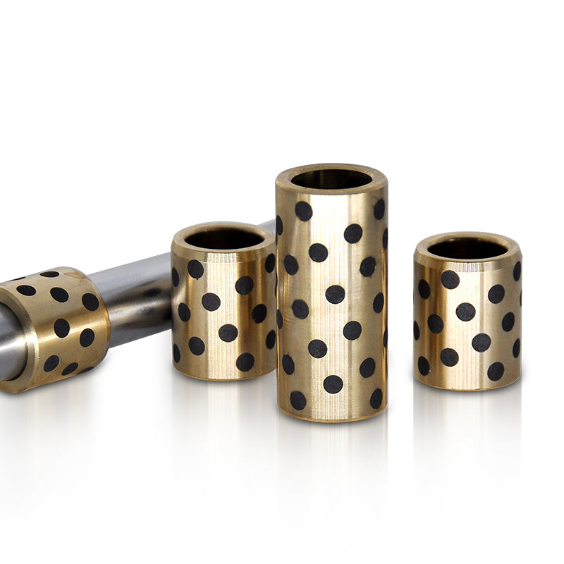 Brass Graphite Bearing Bushing Sleeve Self Lubricating Oilless