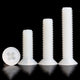 M2.5 M3 M4 M5 M6 M8 White Nylon Phillips Countersunk Head Machine Screw