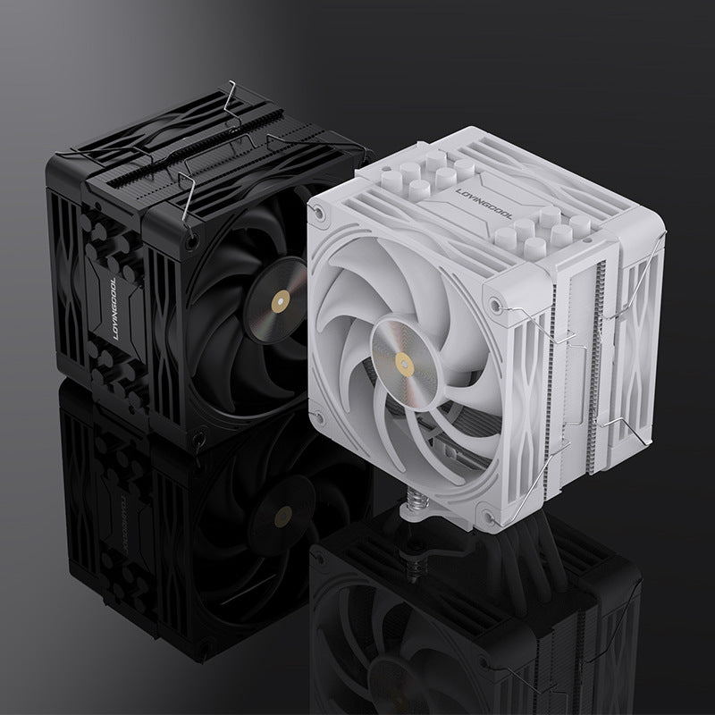 LC-K6000 Tower CPU Cooler — 6 Copper Heatpipes, PWM Fan, Intel & AMD, Single or Dual Fan