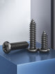 M1 M1.2 M1.4 M1.7 M2 M2.3 M2.6 M3 Carbon Steel Phillips Pan Head Self Tapping Screws Black