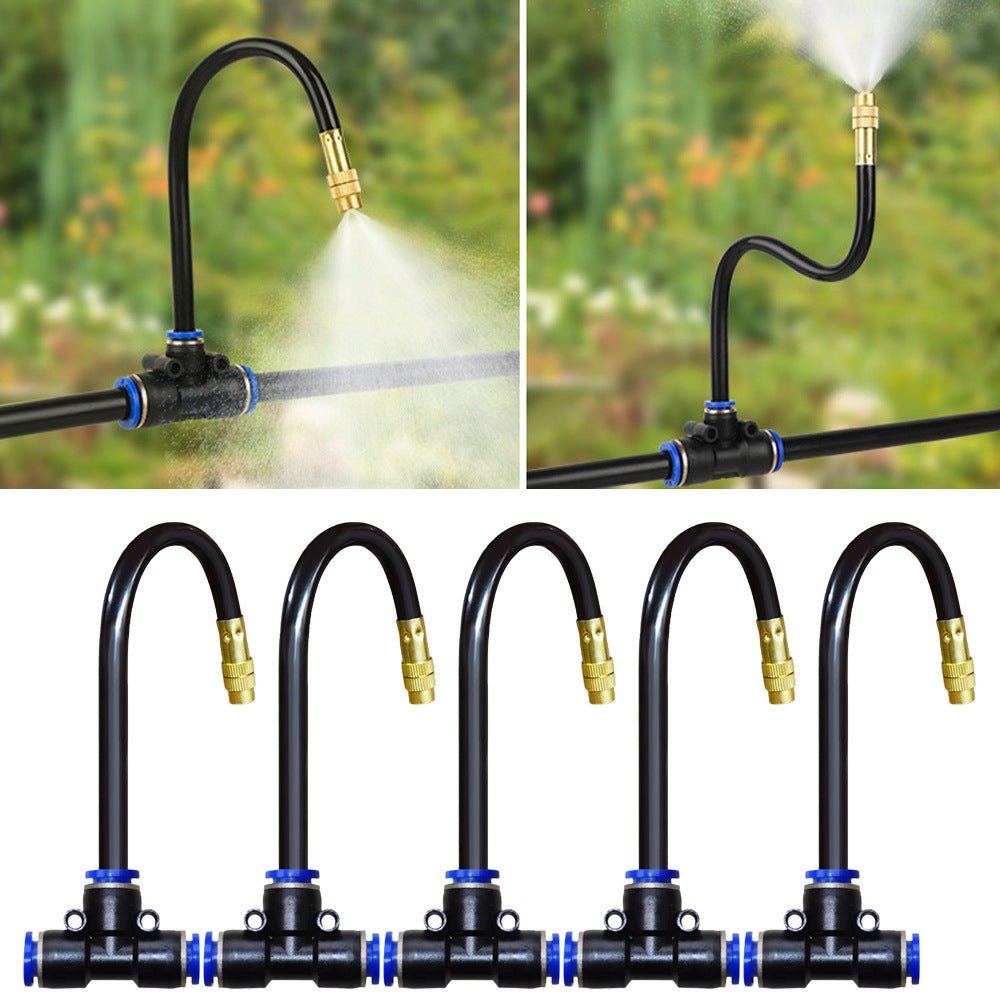 360° Curved Garden Automatic Irrigation System, Garden Grid Watering Sprinkler System DIY Irrigation Set for Greenhouse Yard Lawn Raised Garden Bed - HomeDIYer