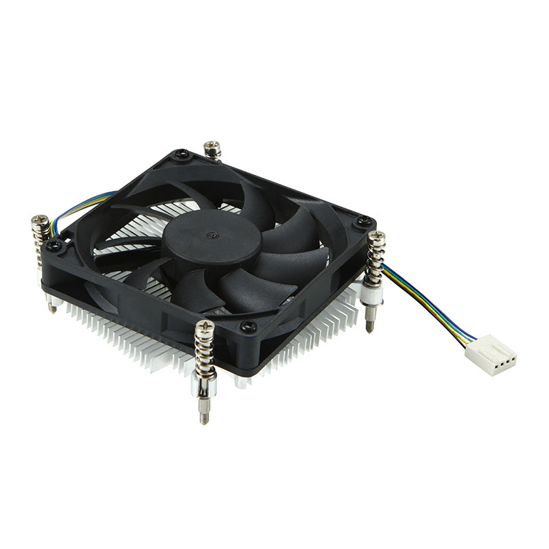 SKTC KT-27 Low-Profile CPU Cooler — 27mm Slim, 80mm PWM Fan, Intel LGA115X, HTPC & 1U