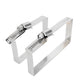 304 Steel Square Hose Clamp 50-1200mm Rectangular for Cable Tray & Pipe Fixing