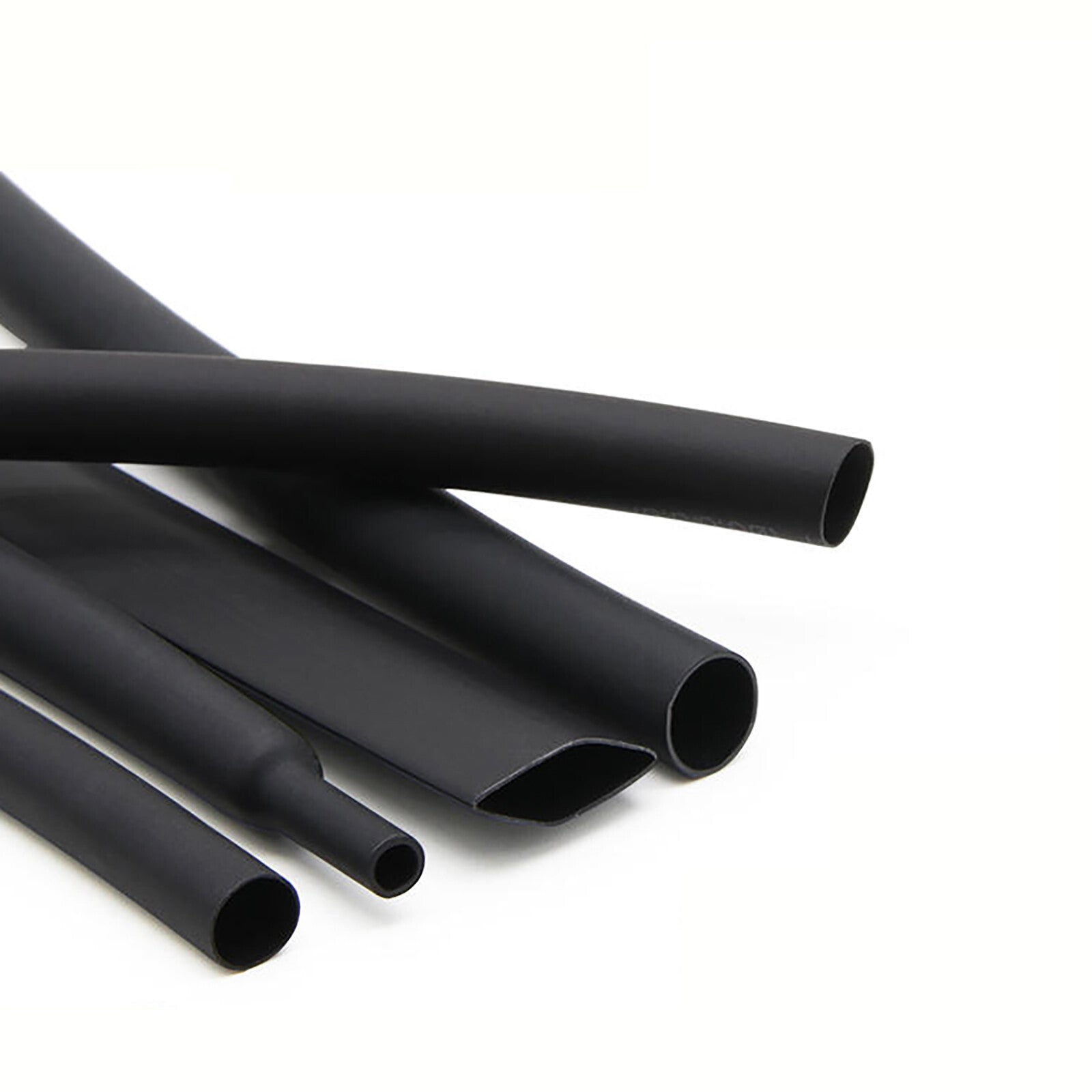 Black Heat Shrink Tubing — 2:1 / 3:1 / 4:1 Dual Wall Glue Lined, 1mm–60mm