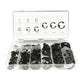 300Pcs E Clips C CIRCLIPS Carbon Steel Retaining Ring Assorted Kit 2-22mm Black