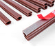 Door Silicone Seal Strip | T-Shape & L-Type, 10mm Wide, 1m