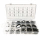 300pcs Snap Ring Assortment 18 Sizes Retaining Snap Hook Ring Assorted Kit