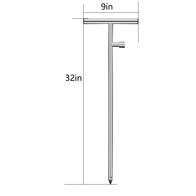 Tree Watering Spike, Deep Root Watering Tool for Trees with Fertilizer Bottle, Stainless Steel Root Feeder for Garden|T - Handle - HomeDIYer
