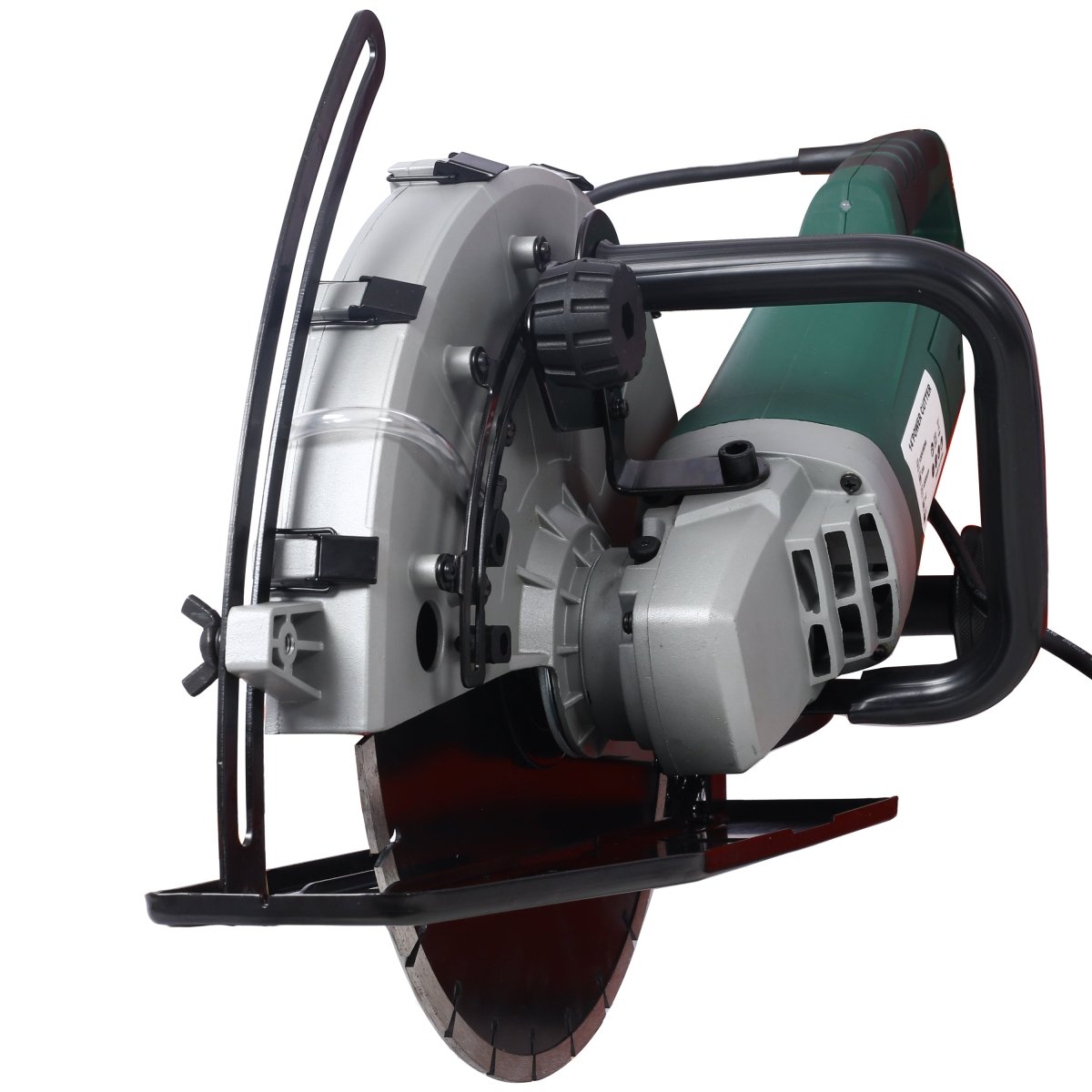 Portable 14" Wet/Dry Electric Corded Circular Concrete Saw/Power Angle Cutter 2600W w/Water Line & Guide Roller (With Blade)ETL certificate. - HomeDIYer