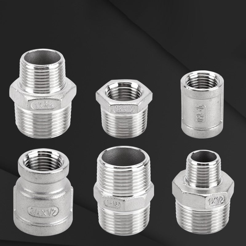 BSP Male Female Thread Connector – Stainless Steel Pipe Fittings (1/2" to 1")
