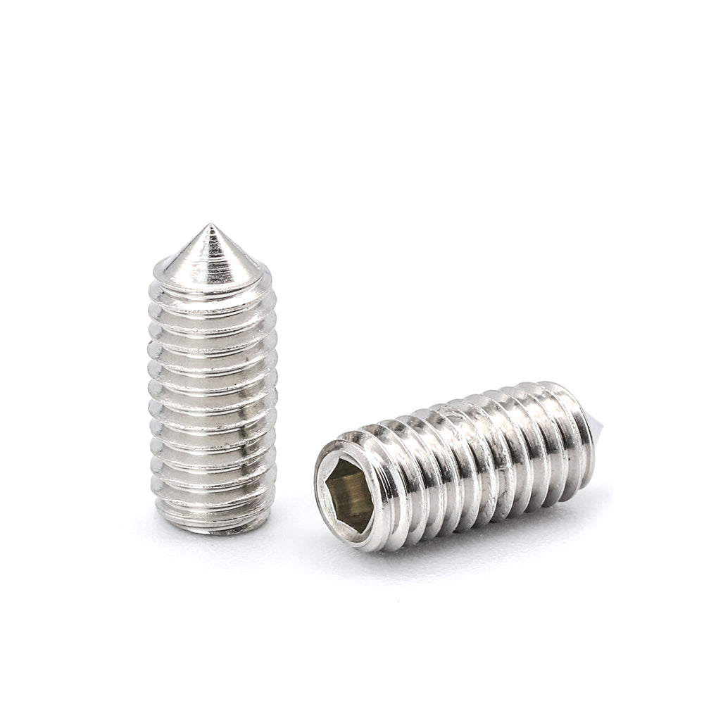 CONE POINT GRUB SCREWS ALLEN SOCKET BOLTS M3 M4 M5 M6 M8 A2-70 STAINLESS STEEL