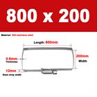304 Steel Square Hose Clamp 50 - 1200mm Rectangular for Cable Tray & Pipe Fixing - HomeDIYer