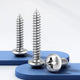 M1 M1.2 M1.4 M1.7 M2 M2.2 M3 M3.5 304 Stainless Steel Phillips Pan Head Self Tapping Screws(10pcs)