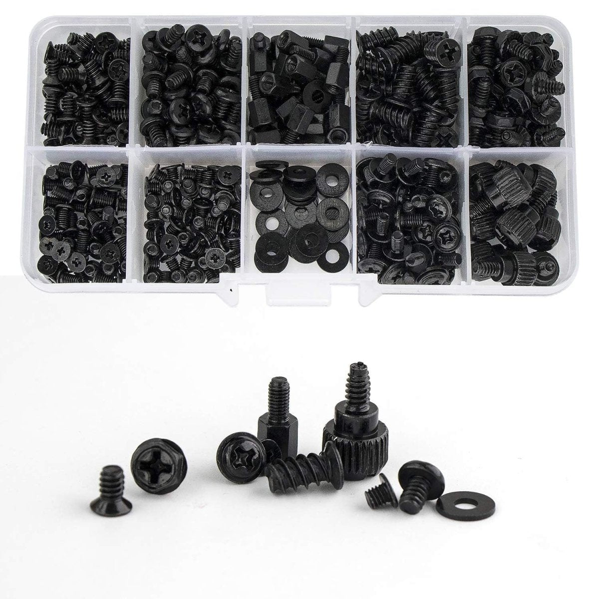 420PCS Computer Screw Kit, Motherboard Standoffs Assorted Screws for PC Case, HDD, SSD, Laptop, Fan, CD - ROM - for DIY PC Build Repair - HomeDIYer