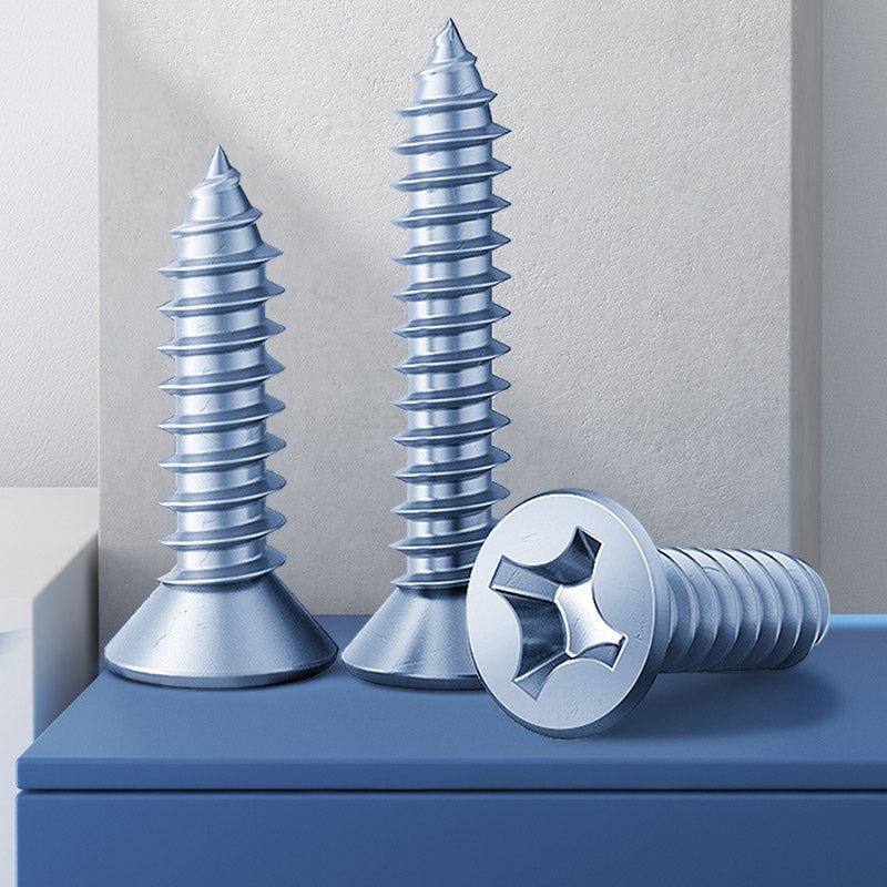 Carbon Steel Galvanized Phillips Countersunk Head Self tapping screws M3 M4 M5 M6 - HomeDIYer