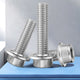 304 Stainless Steel Hexagon Socket Head Bolts With Flange Face Cylindrical Head Screws M5-M12