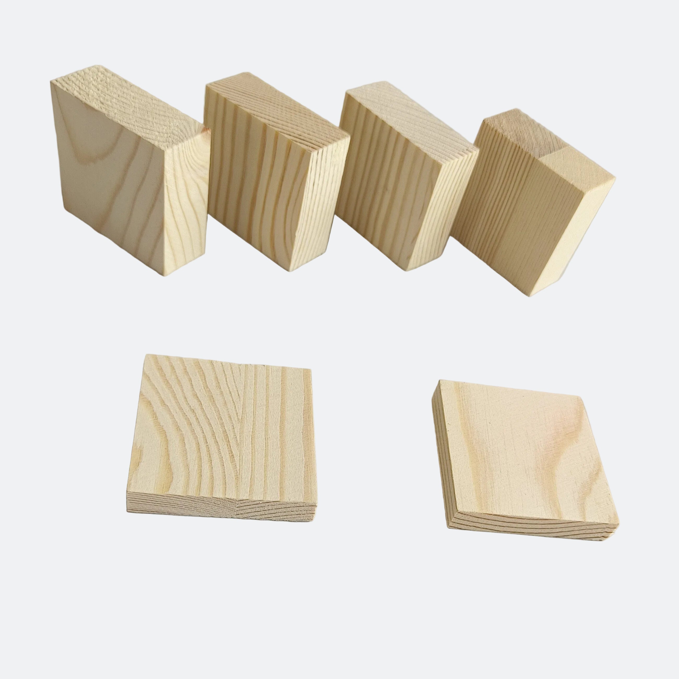 Solid Pine Wood Blocks – Square Timber for DIY Crafts, Model Making & Custom Projects